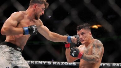 Photo of La caída del argentino Francisco Prado en una velada caliente de UFC en los Estados Unidos