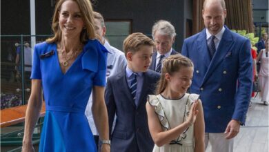 Photo of Kate Middleton lució un elegante vestido azul en la final de Wimbledon