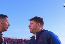 Photo of Ayude y Falcón Pérez tuvieron un picante cara a cara tras la eliminación de San Lorenzo por Copa Argentina