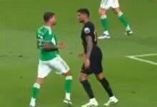 Photo of Video: el fuerte cruce entre el Cuti Romero y Bruno Guimaraes durante la emotiva despedida de Son