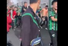 Photo of Video: salvaje agresión a un hincha de Almirante Brown infiltrado en la cancha de Chicago