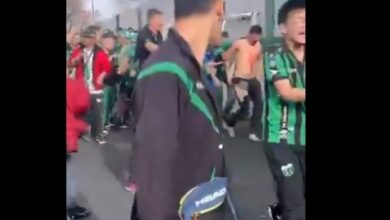 Photo of Video: salvaje agresión a un hincha de Almirante Brown infiltrado en la cancha de Chicago