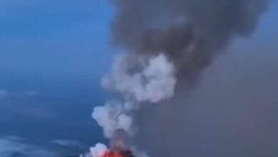 Photo of Video: las impactantes imágenes del volcán Krasheninnikov, que entró en erupción luego de estar 400 años inactivo