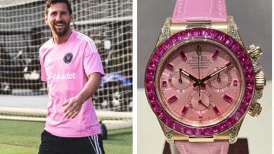 Photo of Cuánto cuesta el exclusivo reloj rosa de Lionel Messi: solo hay 10 en el mundo y está bañado en oro puro