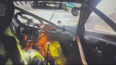 Photo of El video que muestra el instante en que un auto se prendió fuego con el piloto dentro en el Turismo Nacional en Oberá