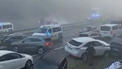 Photo of Video: el momento del impresionante choque múltiple entre más de 50 autos en Finlandia