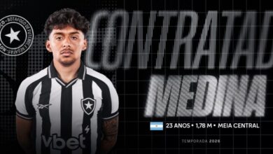 Photo of Fin de la novela: Medina fue presentado en Botafogo